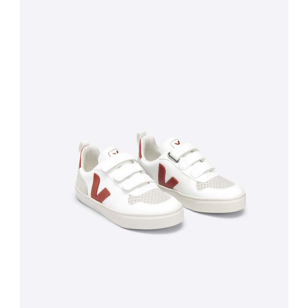 Veja V-10 CWL Topanky Detske White/Burgundy | SK 785ILH